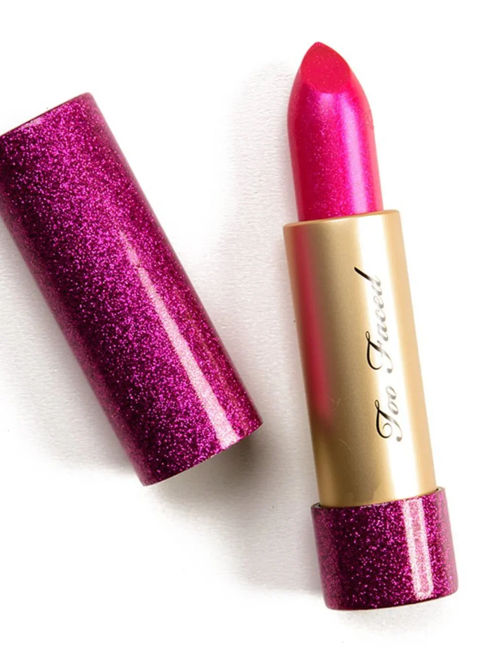 Too Faced Throwback Metallic Sparkle Lipstick: Shade TF 20